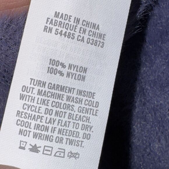 Aerie Bright Indigo‎ Blue Flurry Fuzzy Crewneck Oversized Sweater XSmall - Picture 5 of 6